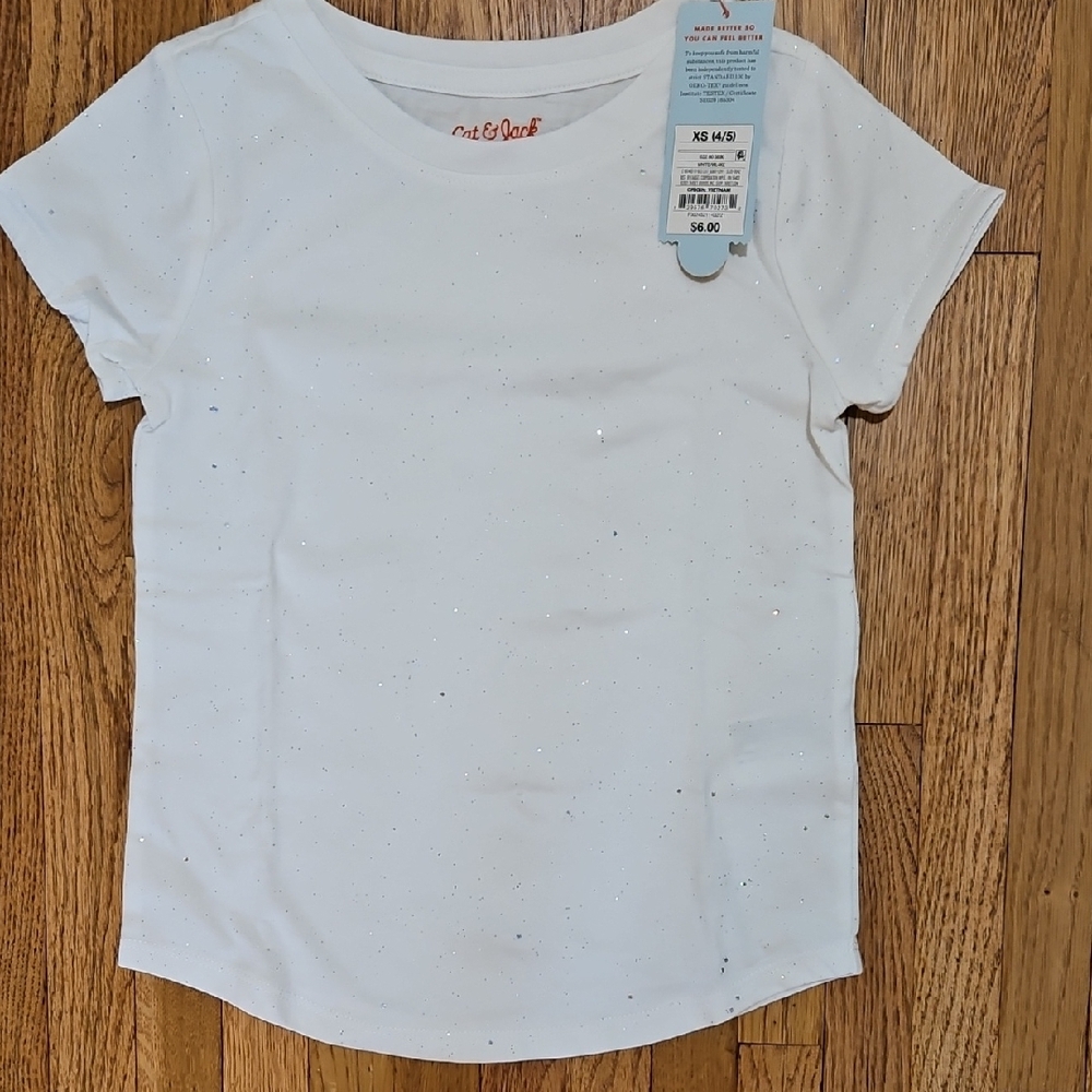Cat & Jack White Short Sleeve Tee
